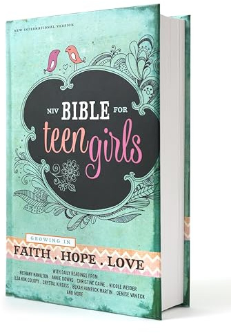 NIV, Bible for Teen Girls, Hardcover: Growing in Faith, Hope, and Love – The Perfect Christian Faith Gift for Your Teenage Girl, Age 13-18