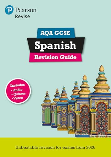 Pearson Revise AQA GCSE Spanish Revision Guide incl. audio, quiz & video - for 2026, 2027 exams