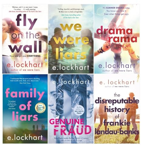 E. Lockhart 6 Books Collection Set (Fly on the Wall, Dramarama, The Disreputable History of Frankie Landau-Banks, We Were Liars, Genuine Fraud, Family of Liars)