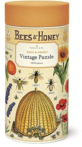 Cavallini Papers & Co. PZL/BEE Bienen & Honig 1000 Teile Puzzle, Mehrfarbig/Meereswellen (Ocean Tides)
