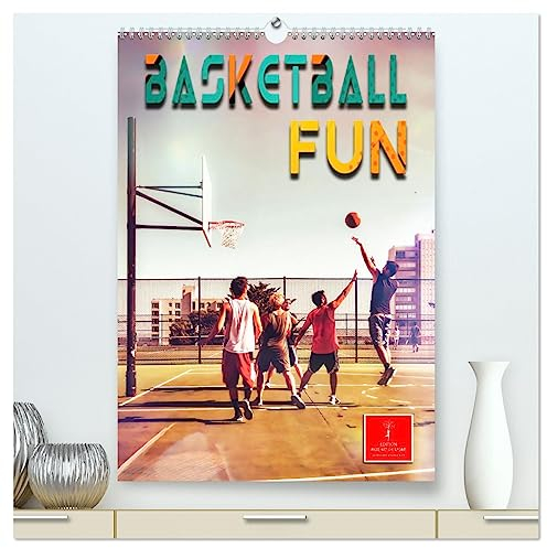 Basketball Fun (hochwertiger Premium Wandkalender 2025 DIN A2 hoch), Kunstdruck in Hochglanz