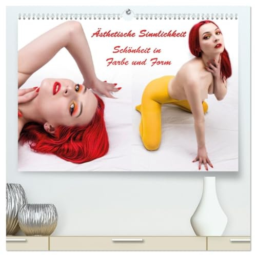 Ästhetische Sinnlichkeit (hochwertiger Premium Wandkalender 2026 DIN A2 quer), Kunstdruck in Hochglanz: Jeder Monat präsentiert einen faszinierenden ... Make-up-Akzenten verfeinert (CALVENDO Erotik)