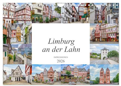 Limburg an der Lahn Impressionen (Wandkalender 2026 DIN A4 quer), CALVENDO Monatskalender: Wunderschöne farbenprächtige Bilder der Stadt Limburg an der Lahn (CALVENDO Orte)