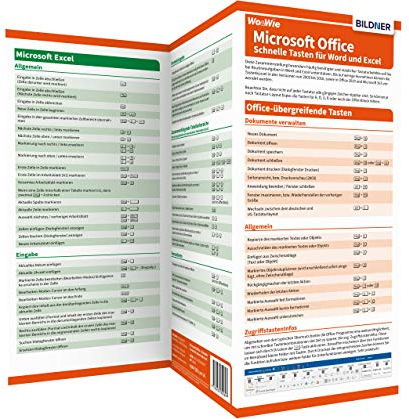Tastenkombinationen für Word und Excel auf einen Blick!: Aktualisierte Auflage für die Versionen Microsoft 365 und Office 2021 + 2019 + 2016