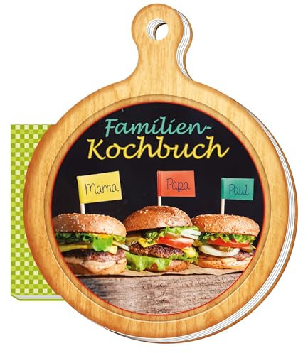 Rezeptbrettchen Familien - Kochbuch: 13 x 16 cm (Geschenk-Kochbuch)
