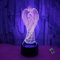 Optische Täuschung 3D Engel Nacht Licht 16 Farben Andern Sich Fernbedienung USB-Strom Touch Schalter Dekor Lampe LED Lampe Tisch Kinder Brithday weihnachten Geschenk