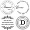 Personalisierte Stempel,Individueller Stempel Rund,Durchmesser 40 mm,Absenderadresse Stempel für Geschäft, Hochzeit, Lehrer, Krankenschwestern, Zuhause, Bank oder Büro