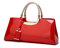 Coolives Damen Handtasche Tasche aus PU-Lackleder Henkeltasche Abendtasche Schultertasche Umhängetasche für die Hochzeit Rot EINWEG