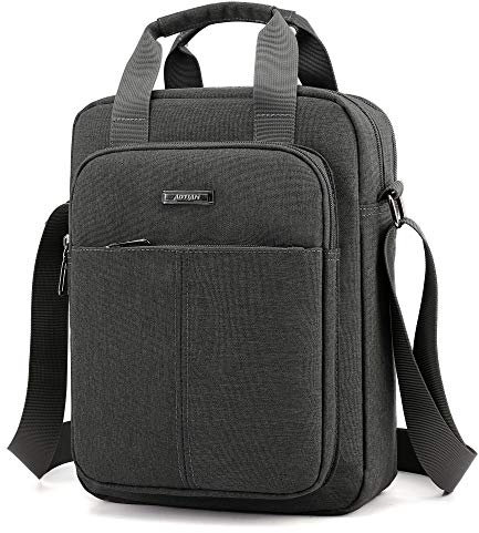 Borsa a tracolla da uomo, 12, taglia media, da lavoro, da uomo, piccola borsa a tracolla per compagni di lavoro, per riviste A4, iPad e tablet fino a 12 pollici, 2# Grigio, 24*9*32cm, Utility