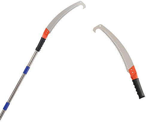 Pole Saw for Tree Trimming, Long Tree Trimmer Pole Saw 10FT, Manual Pole Cutter for Yard Garden and Patios Trees Branches Cutting
