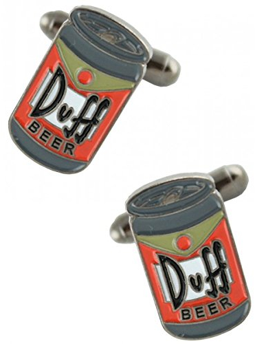 MasGemelos - Manschettenknöpfe Duff Simpsons Bier Manschettenknöpfe