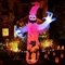 Fantôme d’Halloween 2,4 m, Décoration extérieure Spectre Blanc, Gonflable avec lumières LED intégrées à Changement de Couleur, idéal pour Les arrière-Cours, Les Jardins et Les pelouses