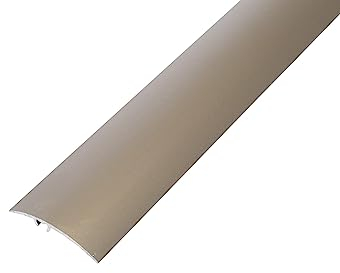 Dalsys Übergangsprofil Anpassungsprofil 180cm x 40mm zum Schrauben inkl. Befestigungsmaterial, aus Aluminium Champagner