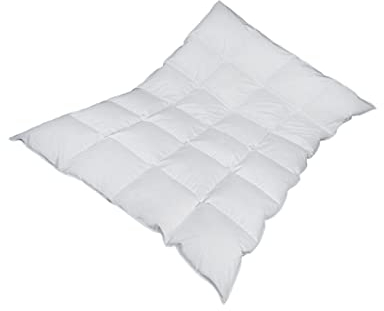 Daunenbettenfabrik Daunendecke Bettdecke gefüllt mit 80% Daunen 135x200 Garantiert kein Lebendrupf (135x200 gefüllt mit 850 gr. 80% Daunen 20% Federn)