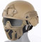Taktischer Airsoft PJ-Helm Und Vollgesichtsschutz-Luftgewehr-Maske, Mit Abnehmbarer Anti-Beschlag-Schutzbrille Für Air Gun Paintball CS-Spiel