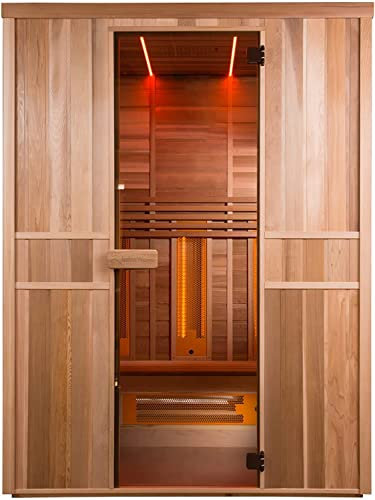 well2wellness Infrarotkabine Infrarot Sauna Infrawave RR-150 für 3 Personen / 150 x 101 x 202cm