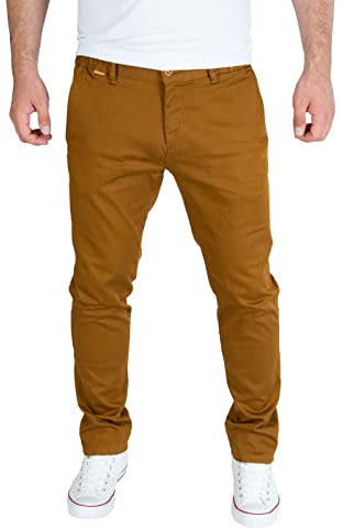 PITTMAN Andrew - Chinohose Männer - Stoff Hosen Herren - Baumwoll Chinohose - Stretch Chino Jeans, Braun (Toffee 181031), W29/L30
