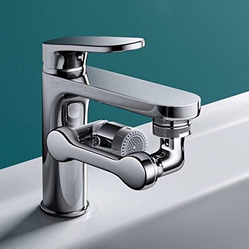 Wasserhahn-Strahlregler, 1080 ° drehbarer Extender-Belüfter, langlebiger.