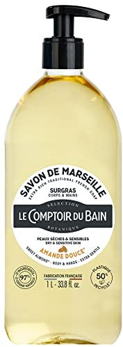 Le Comptoir Du Bain Savon De Marseille Amande Douce 1litre