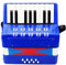 Btuty Kinder Akkordeon 17 Tasten 8 Bass Keyboard Instruments Mini Accordion Educational Musical Instrument für Anfänger Geburtstagsgeschenk