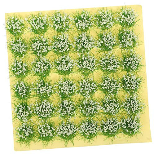 BESPORTBLE 1 Hoja De Grano Miniture Decoración Pequeñas Plantas Decoración Tren Miniatura Vegetación Grupo Diorama Miniatura Resina Arbusto De Tierras Bajas Planta Falsa Tuft