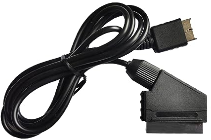 Jerilla 1,8m PS1 PS2 PS3 zu TV RGB Scart Kabel Adapter, unterstützt PAL für PS3/PS2/PS1 Konsole, TV