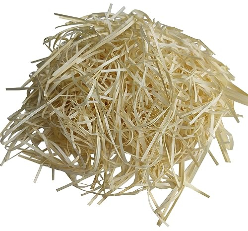 200g Raffiabast, Füllmaterial Geschenk, Füllmaterial Für Pakete,Geschreddertes Papier Für Geschenkbox,Festival Geschenk Dekoration Verpackung -Holzfarbe