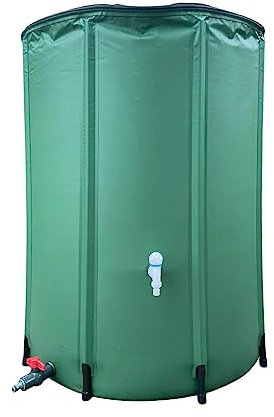 Kongou Bidoni Raccogli Pioggia, Barile di Pioggia, 100/200/250/380/500/750L di Raccolta 'Acqua Piovana Pieghevole, Serbatoio di Stoccaggio 'Acqua Portatile