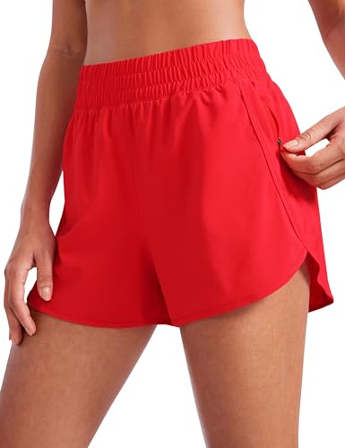 CRZ YOGA Dolphin Athletic Shorts 3 Deep Red 16