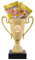 andSmile Pokal mit Gravur Beste Köchin - Trophäe aus hochglänzendem Gold mit Marmorsockel - Pokale für Köche & Hobbyköche - Geschenk für Freundin, Mama & Oma zum Geburtstag, Weihnachten