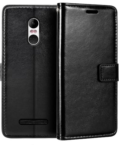 Brondi Amico Smartphone 4G Custodia, Premium PU Pelle Flip Case Cover Magnetica con Porta Carte e Cavalletto per Brondi Amico Smartphone 4G (5) Nero
