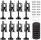 Ohiyoo Lot de 8 pieds de nivellement robustes M10 réglables en hauteur pour établi, table, armoire, armoire