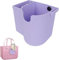 Angaekkot Bogg Bag Cup Holder and Mobile Phone Holder, Stanley Cup Bag, Beach Shopping Bag Attachment Accessories, Drink Holder Accessories, Bogg Bag Accessories for Rubber Beach Carry Bags (Purple)