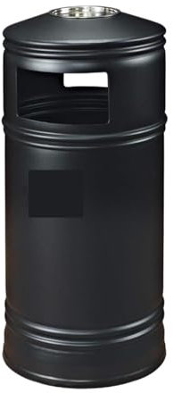 MDWZH Mülltonnenbox Müllschrank Doppelschichtiger Mülleimer Mit Innerem Fassdesign Für Den Außen-/Innenbereich, Versenkbare Mülltonne Abfallbehälter(Black)