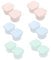Beavorty 6pcs Lens Case Simple Lens Holder Bulk Supplies Portable Leakproof Contact Lenses Eye Contacts Case for Family