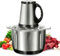 400W Food Processor, 3L Kitchen Meat Grinder, Mini Vegetable Chopper, Food Grinder with Glass Bowl, Meat, Vegetable, Fruit and Nut Food Chopper