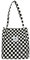 Damen Handtasche Kord Shopper Cord Tote Bag Groß Damen Bag Tasche Alltag Beutel BAG01-black