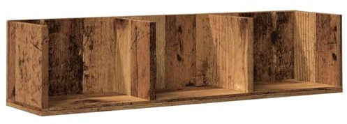 vidaXL Scaffale Porta CD a Parete Antico 75x18x18 cm Legno Multistrato, scaffale, scaffale a Parete, Mobile Porta CD, scaffali, scaffali a Parete