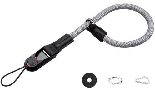 VKO Kamera Handschlaufe Kameragurt Handgelenk-Schlaufe Schnellverschluss-Trageschlaufe geeignet für DSLR SLR oder spiegellosen Kameras (Grau)