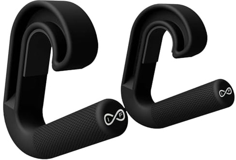 Infinite Fitness Nonslip Hook Handle Grip Cable Machine Attachment for Pull-up Bars, Barbells and Resistance Bands