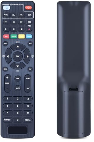 TCNOUMT Neue KT1045 Ersatzfernbedienung für Anadol HD888 /HD666 HD Digitaler Sat Receiver - Schwarz
