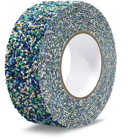 QILIMA Ruban Antidérapant en Caoutchouc PET Bleu 50mmx5m Ruban adhésif antidérapant Bande en caoutchouc friction Bande antidérapante pour escaliers Escaliers douche Bacs piscine Zones humides