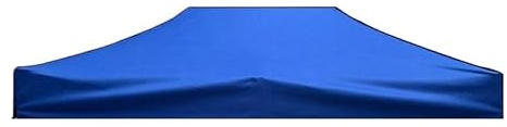 Wasserdichte Ersatz-Dachabdeckung für 3 x 4,5 m Outdoor-Pavillon, Oxford-Plane, Vorzelt, Überdachung, UV-Schutz, robuste Schutzabdeckung, Blau