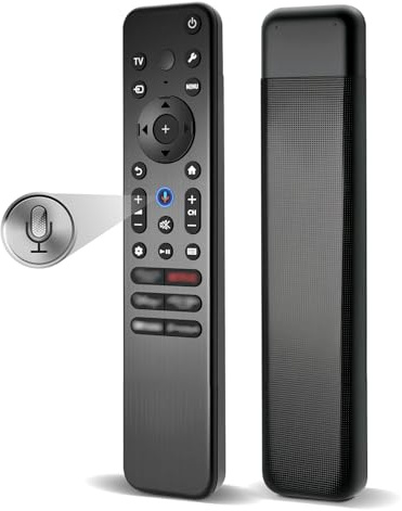 Telecomando di ricambio per Sony Smart TV, telecomando con funzione vocale, compatibile con Sony Bravia XR/K Series 4K HDR QLED OLED Google Smart TVs