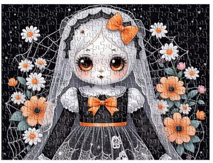 Jigsaw Puzzles for Adults 200 Pieces Cute Girl, Challenge High Difficulty, Educational Games Impossible Puzzle, Puzzles for Adults 200 Piece