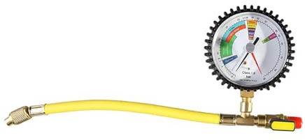 Zambuph Manómetro de nitrógeno eficiente que ofrece precisión de nivel profesional para equipos prueba aire acondicionado. Manómetro prueba nitrógeno.