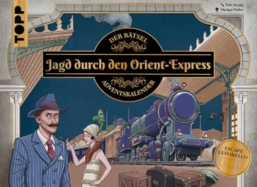 Jagd durch den Orient-Express – Rätsel-Adventskalender: Der einzigartige Escape-Room zum Ausklappen. 24 Tage Rätseln in aufwändig gestaltetem Leporello-Format