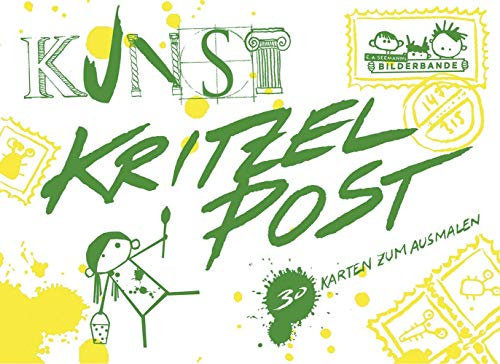 Kunstkritzelpost: 30 Karten zum Ausmalen