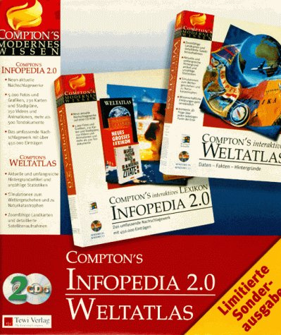 Compton's Infopedia 2.0. Compton's interaktiver Weltatlas, 2 CD-ROMs: Interaktives Lexikon. 9 Nachschlagewerke m. 450.000 Stichwörtern plus Weltaltlas. Für Windows 3.1/95