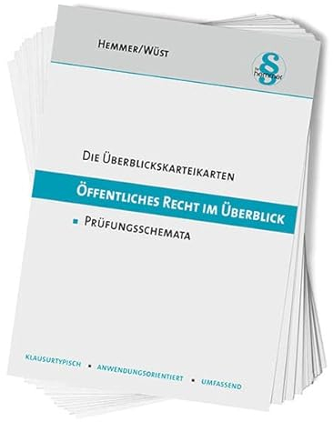 33300 - ÜK ÖR im Überblick: Prüfungsschemata (Karteikarten - Öffentliches Recht)